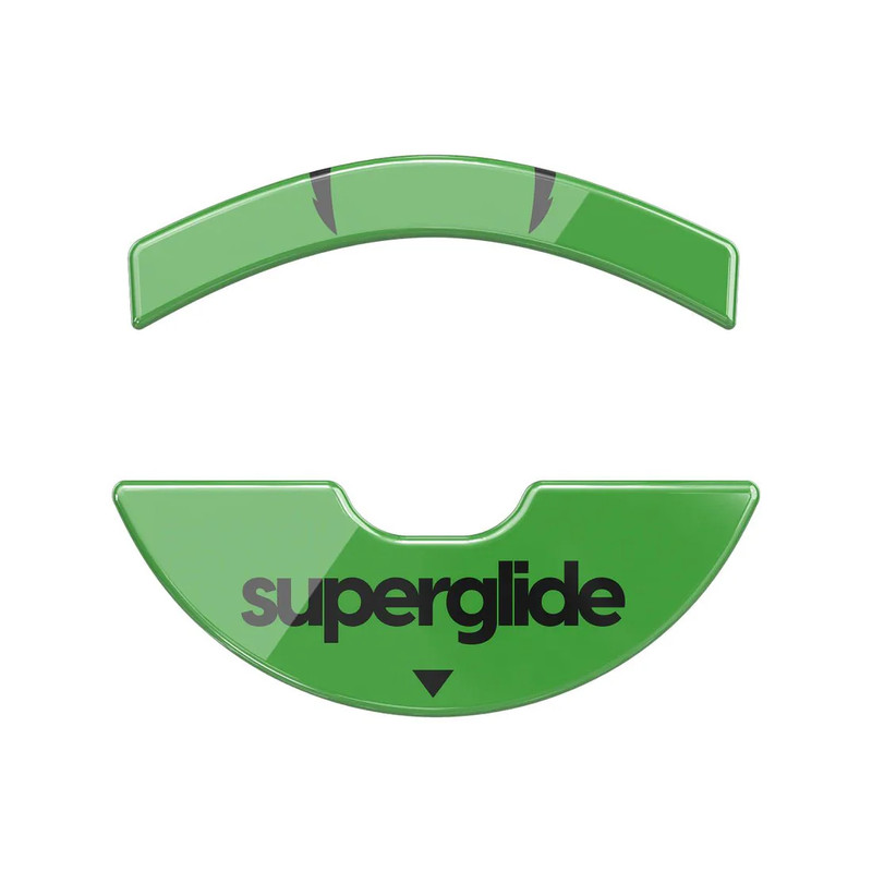 Pulsar Superglide Glass Skates For Razer Viper 8K / Hyperspeed - Green - أكسسوار فأرة